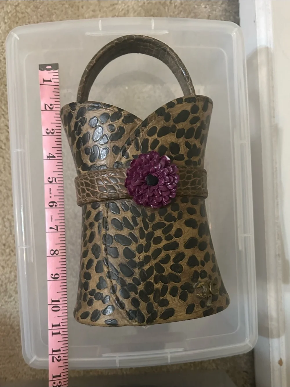 Brown Leopard-Print Vase Home Decor - Picture 6 of 6